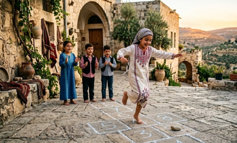 Hopscotch game