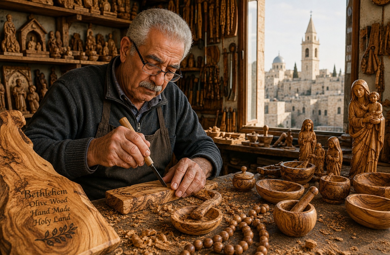 Olive Wood: The Earth’s Fragrance in Bethlehem’s Masterpiece