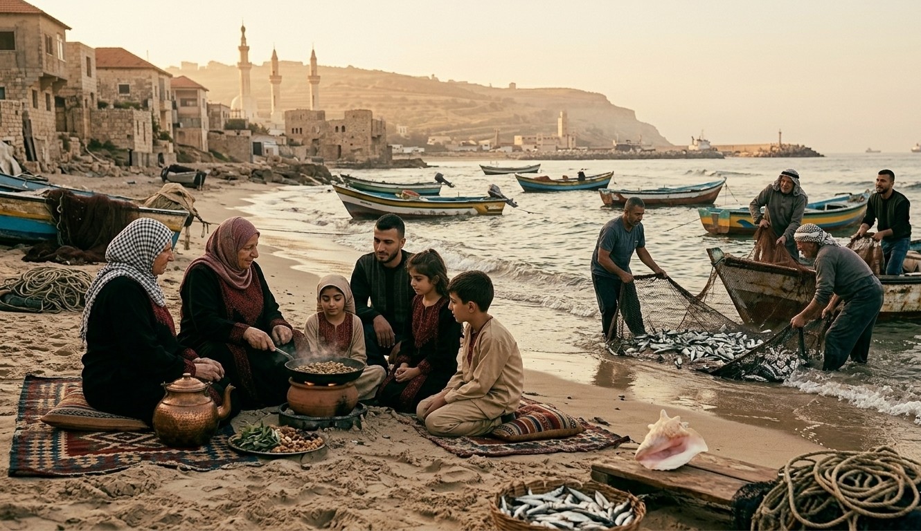 Gaza’s Waves: Chants of a Besieged Sustenance
